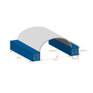 afbeelding van Container onderdak – onderdak 10×12